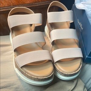 Benni Sporty Cork Espadrille Platform Sandals